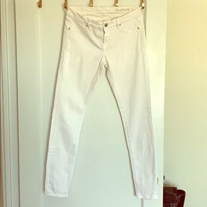 BlankNYC women’s white denim stretch jeans